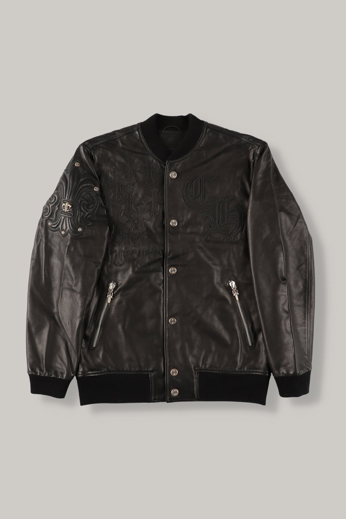 【CHROME HEARTS】LETTER MAN FULL LEATHER M