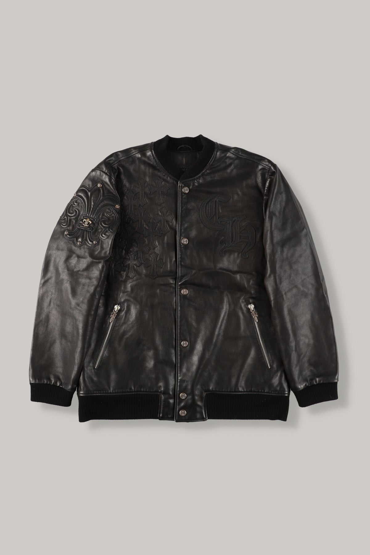 【CHROME HEARTS】LETTER MAN FULL LEATHER XL