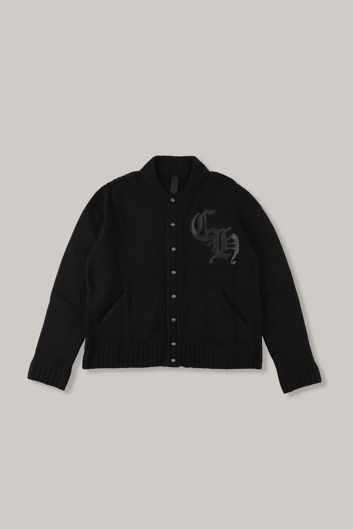 【CHROME HEARTS】Cashmere CH Patch Cardigan