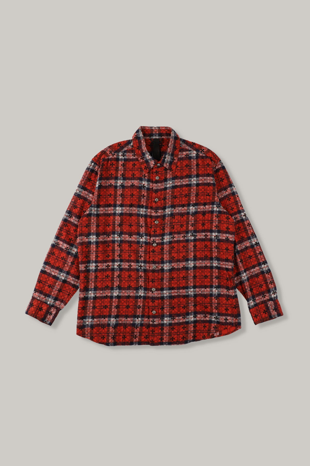 【CHROME HEARTS】LOOSE END Red Check Shirt