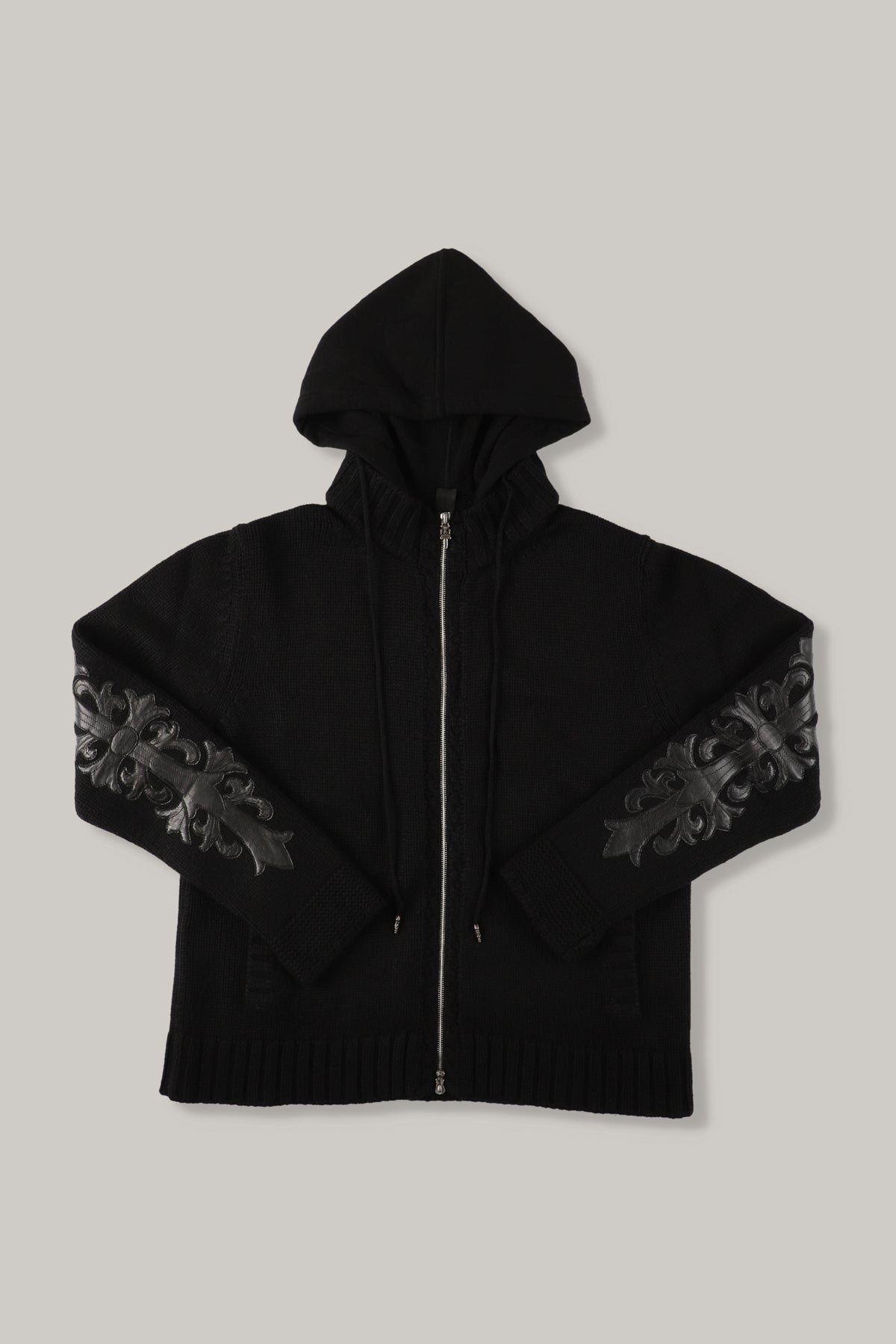 【CHROME HEARTS】CASHMERE FLORAL PATCH HOODIE