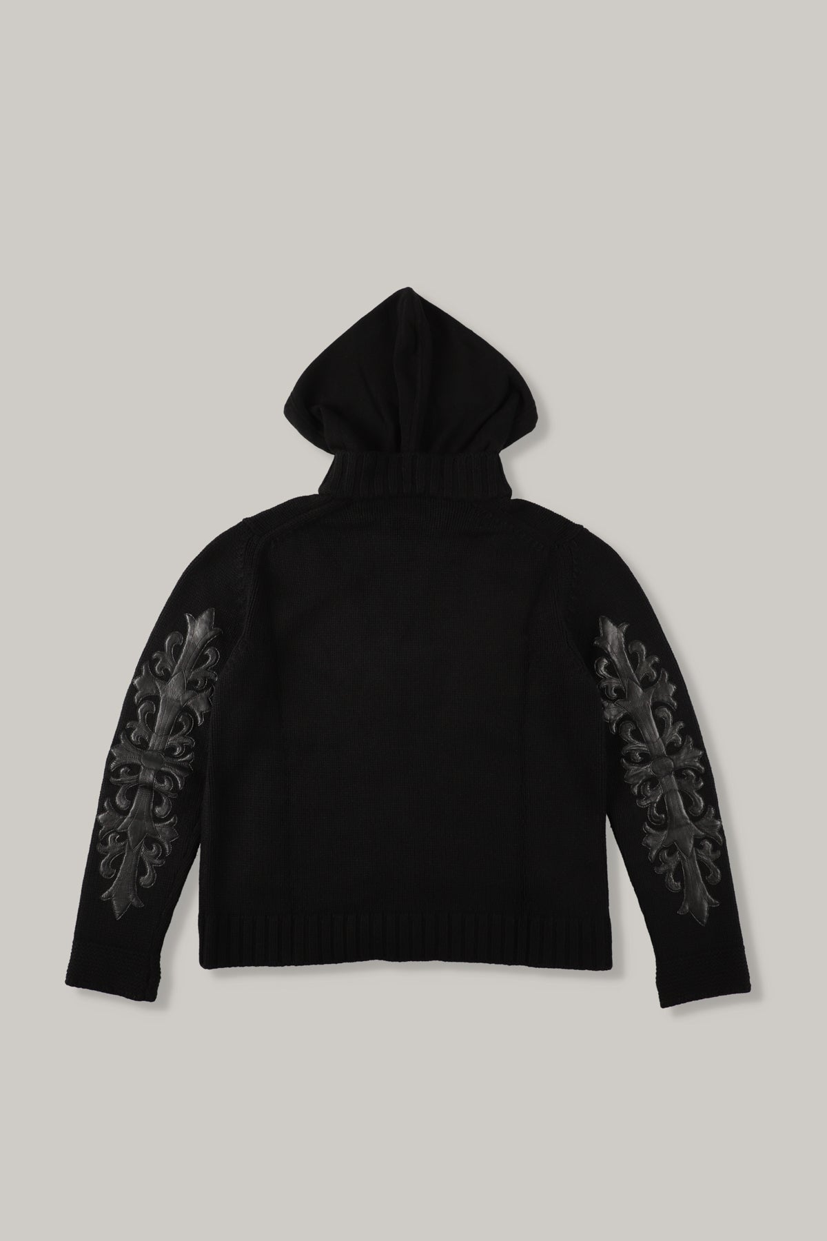 【CHROME HEARTS】CASHMERE FLORAL PATCH HOODIE