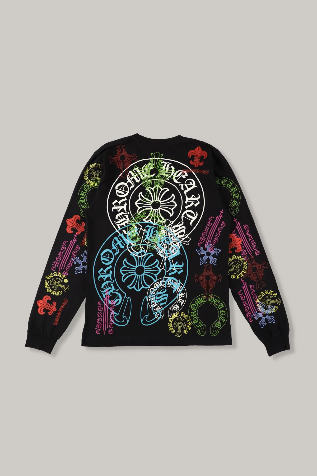 【CHROME HEARTS】MULTICOLOR STENCIL LONG TEE