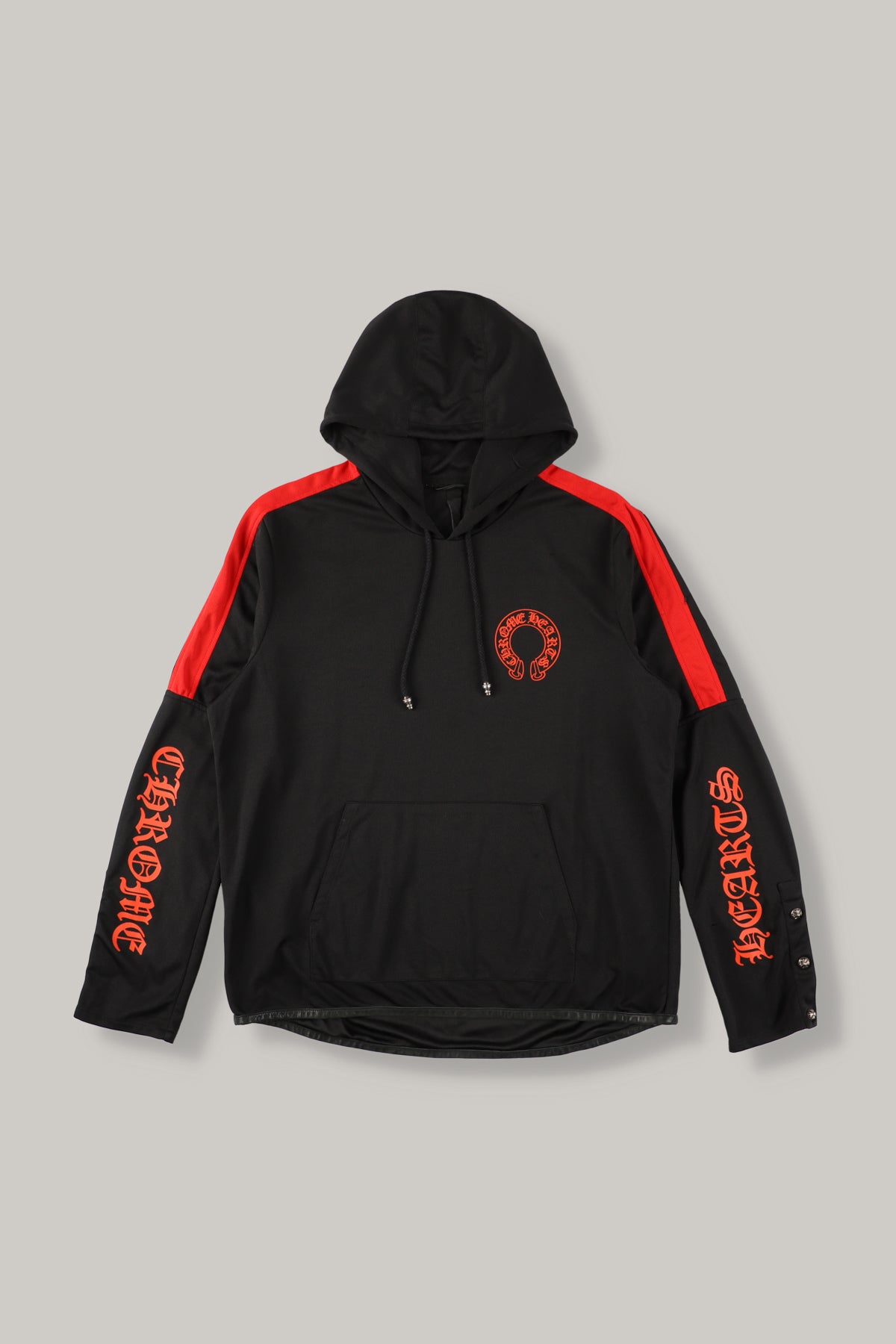 【CHROME HEARTS】MESH TRACK ZIP PARKER BLACK×RED