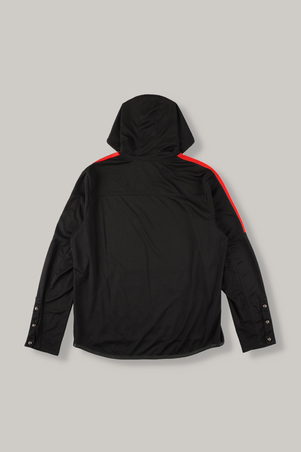 【CHROME HEARTS】MESH TRACK ZIP PARKER BLACK×RED