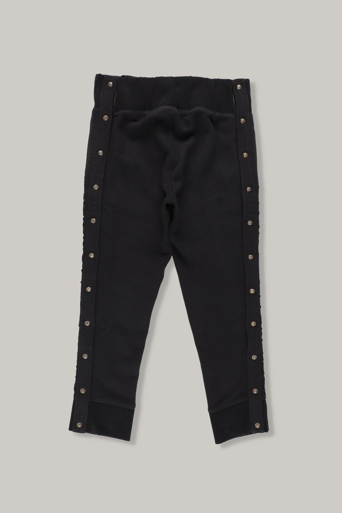 【CHROME HEARTS】ENGLISH LETTER LEATHER CROSS BUTTON SWEAT PANTS