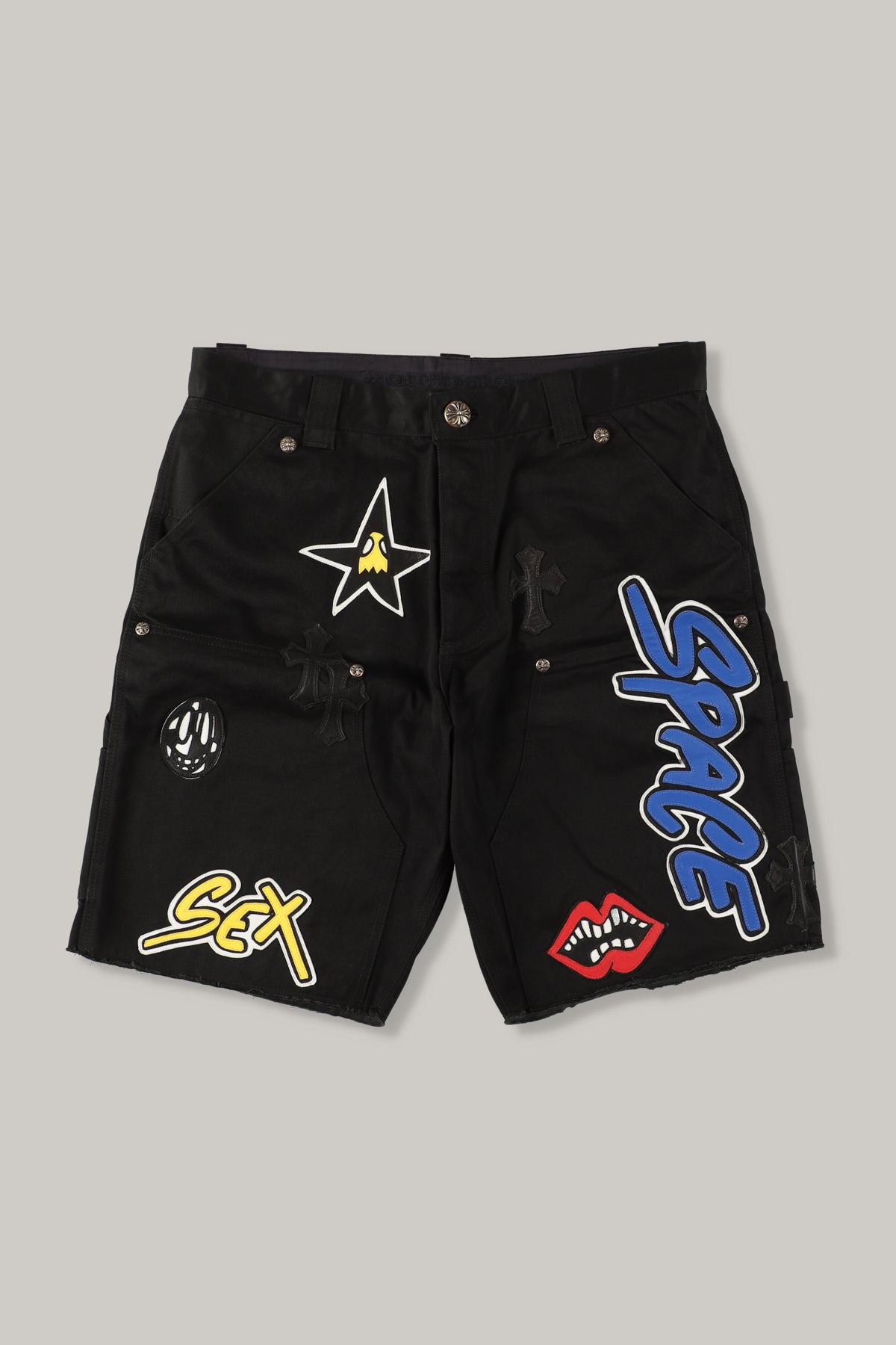 【CHROME HEARTS】CHOMPER PPO SPACE SEX RECORD SHORTS