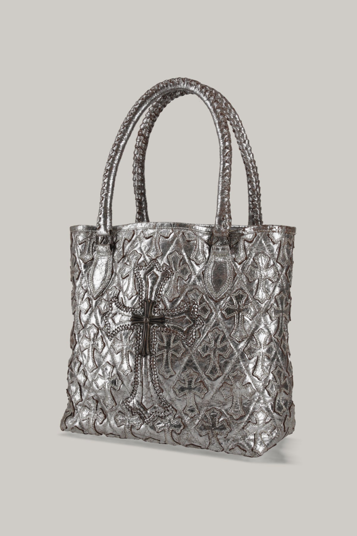 【CHROME HEARTS】FS TOTE BAG LEATHER CROSS PATCH