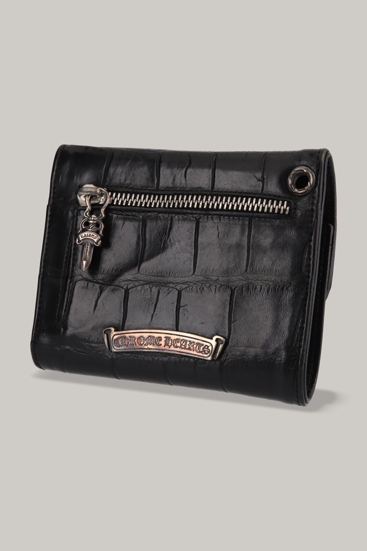 【CHROME HEARTS】WAVE MINI ALLIGATOR WALLET
