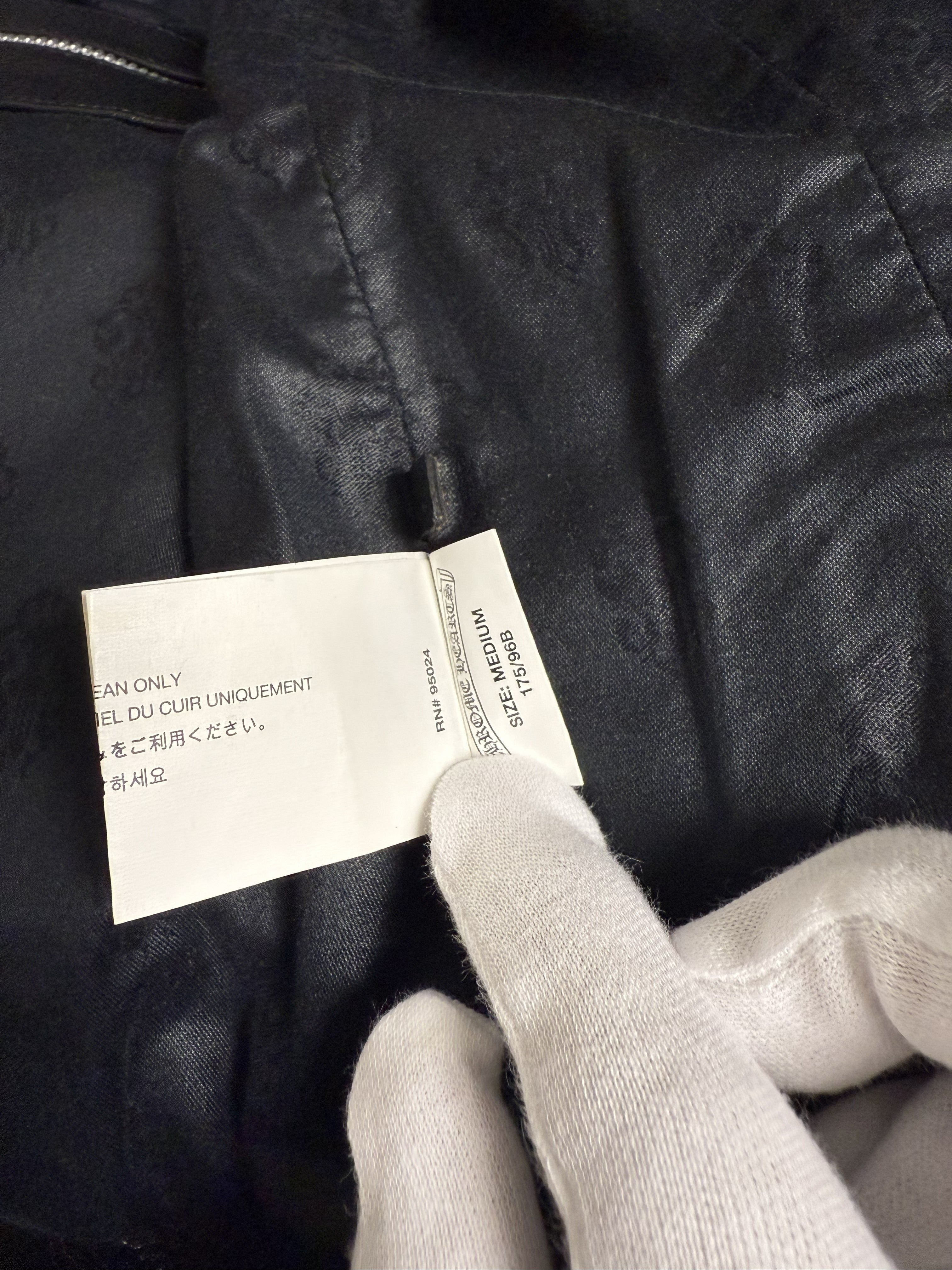 【CHROME HEARTS】JJ DEAN  LEATHER JACKET PPO PAINT