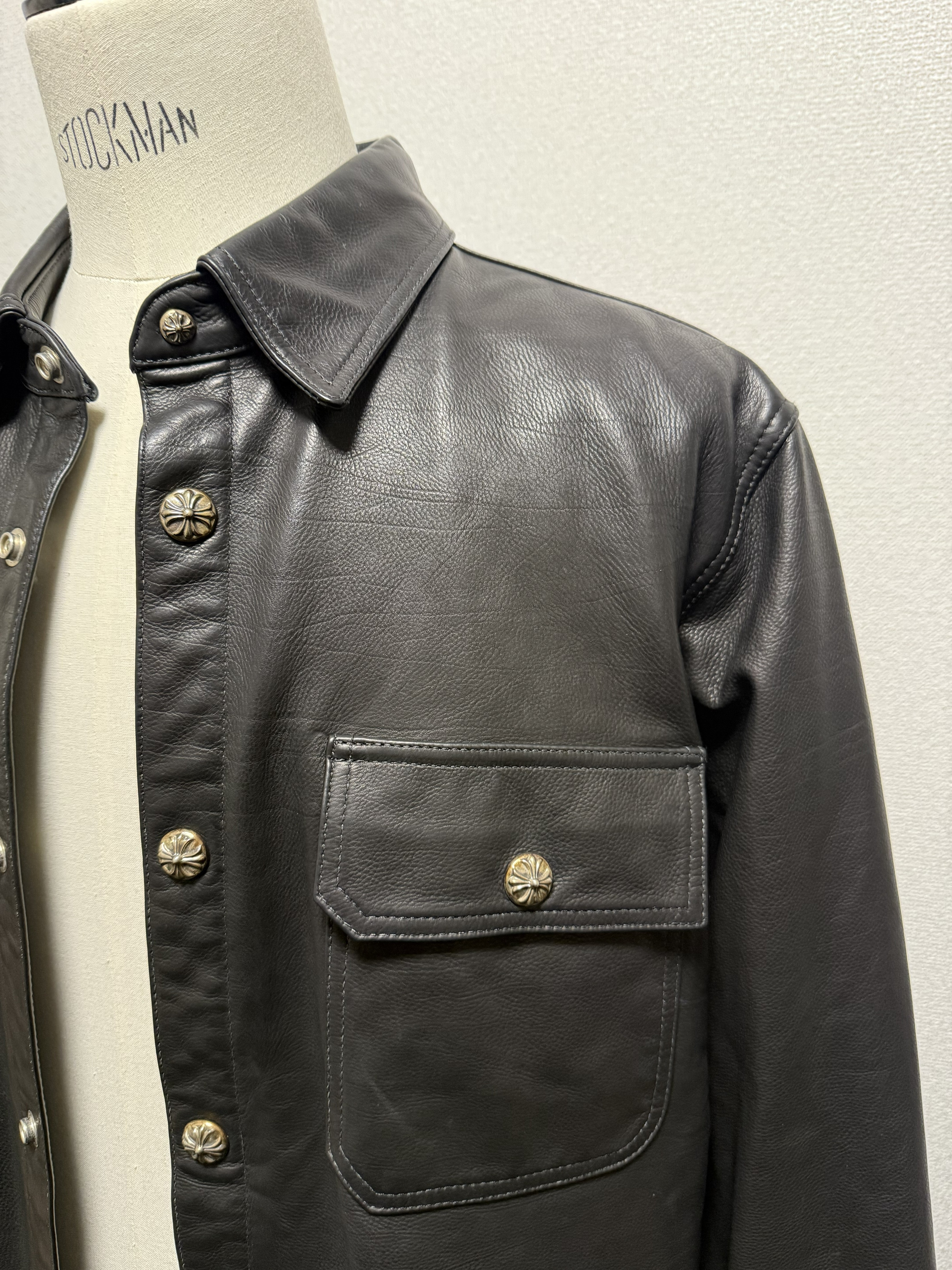 【CHROME HEARTS】WORK DOG LEATHER JACKET