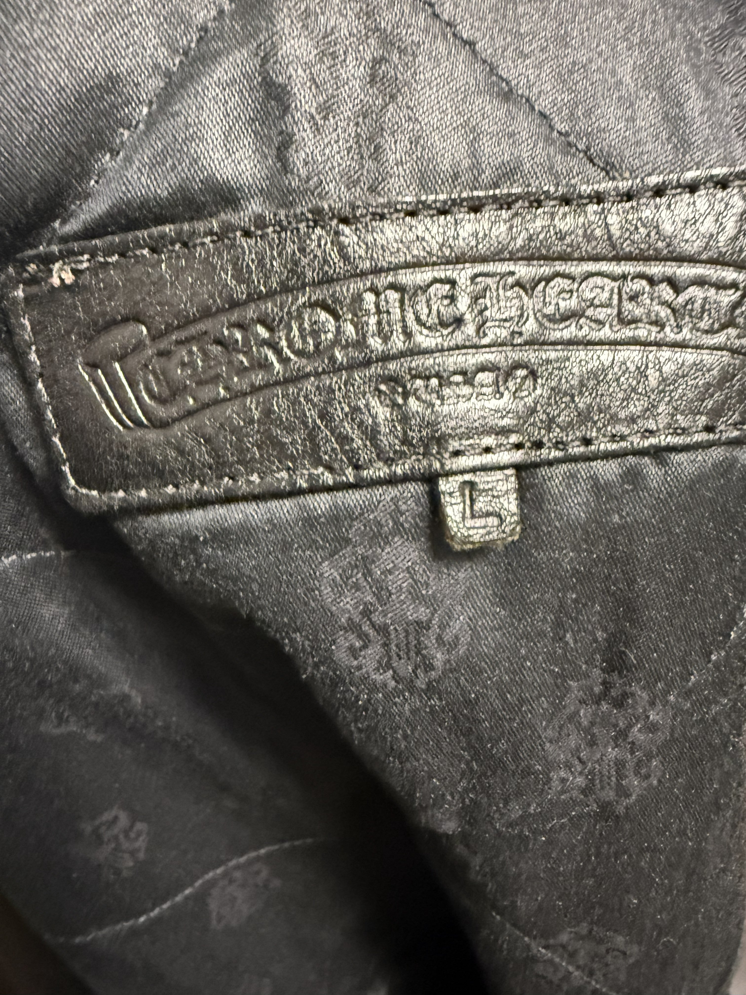 【CHROME HEARTS】WORK DOG LEATHER JACKET