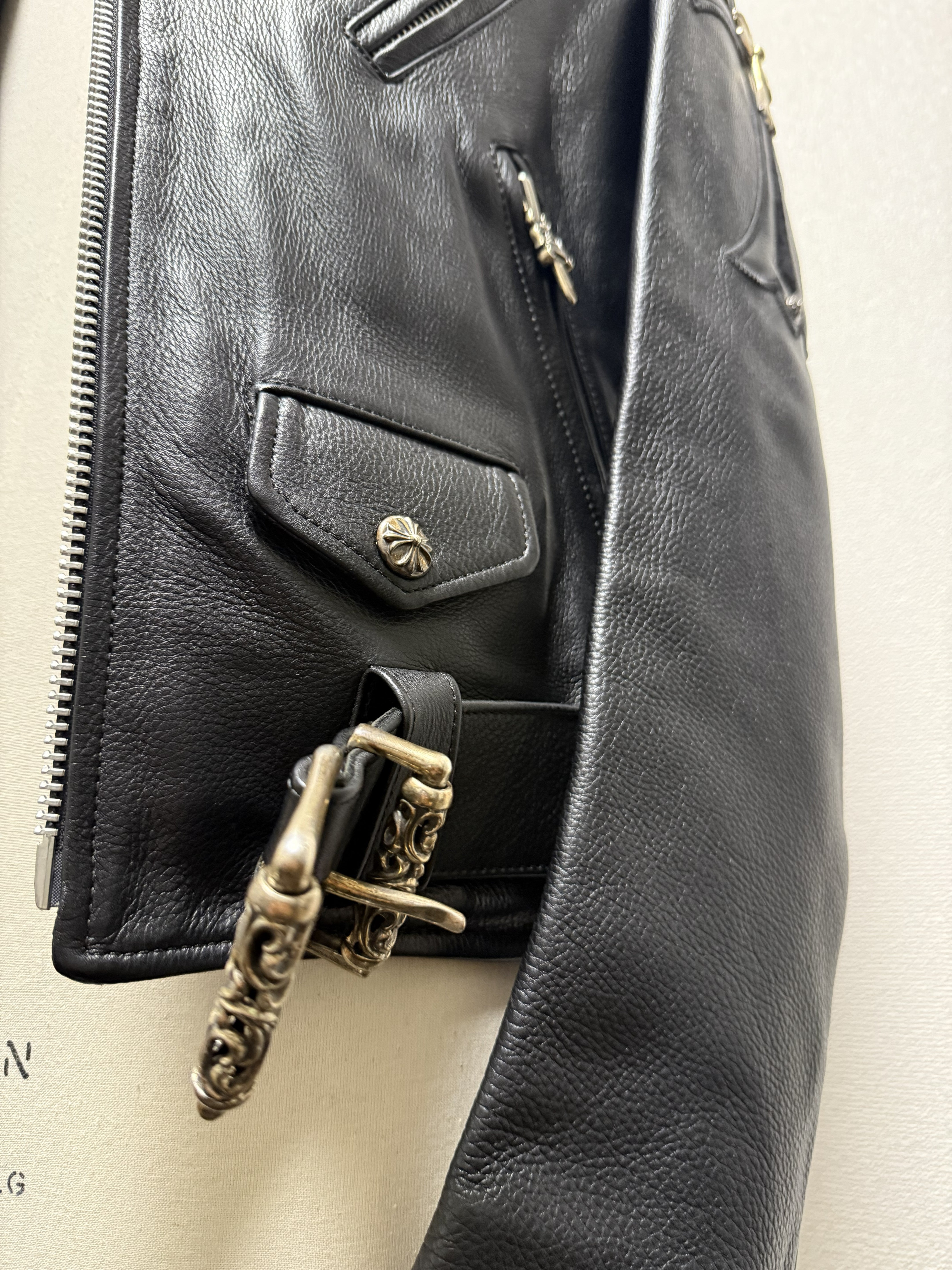【CHROME HEARTS】JJ DEAN LEATHER JACKET FULL CUSTOM