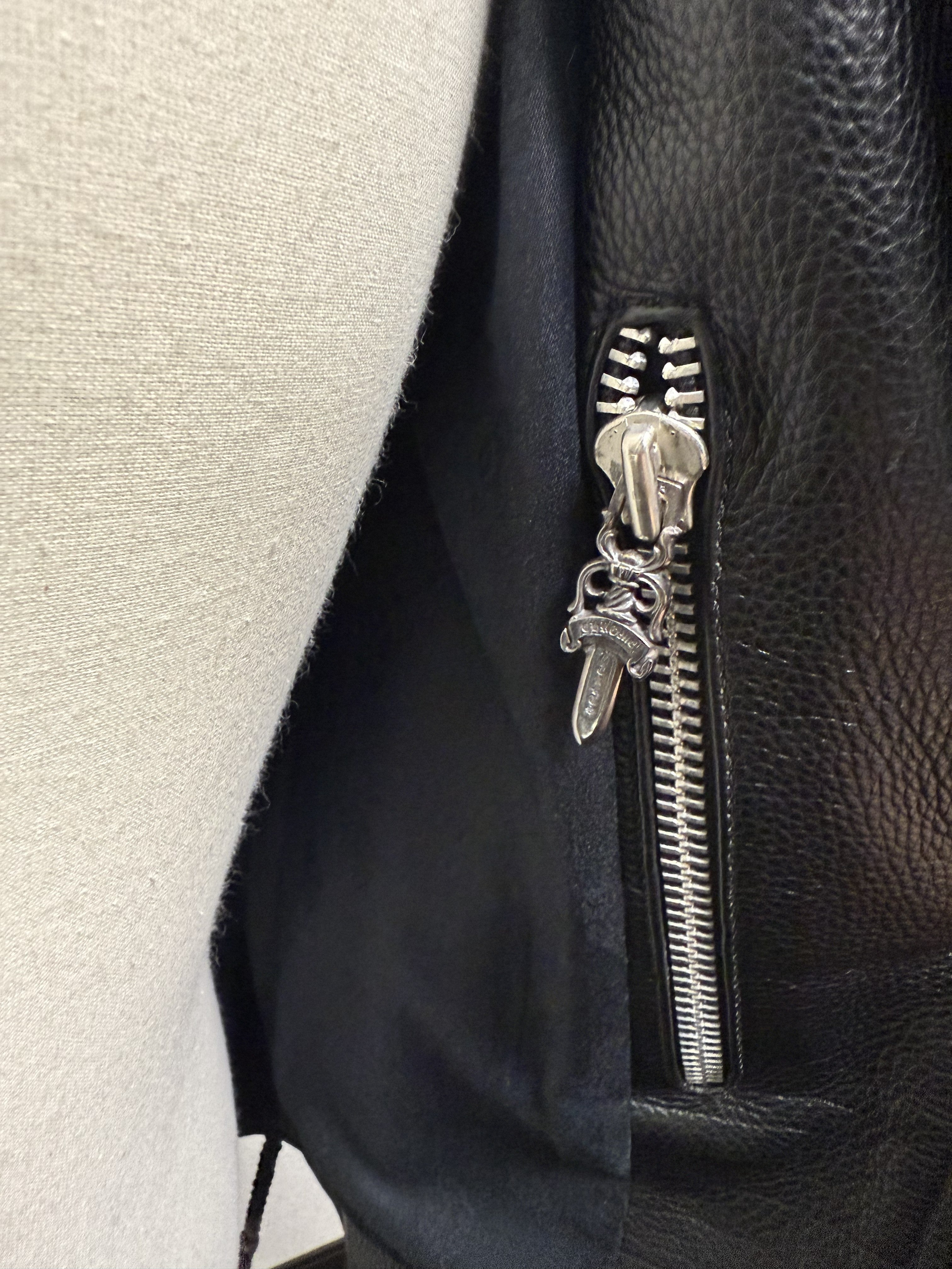 【CHROME HEARTS】JJ DEAN LEATHER JACKET FULL CUSTOM