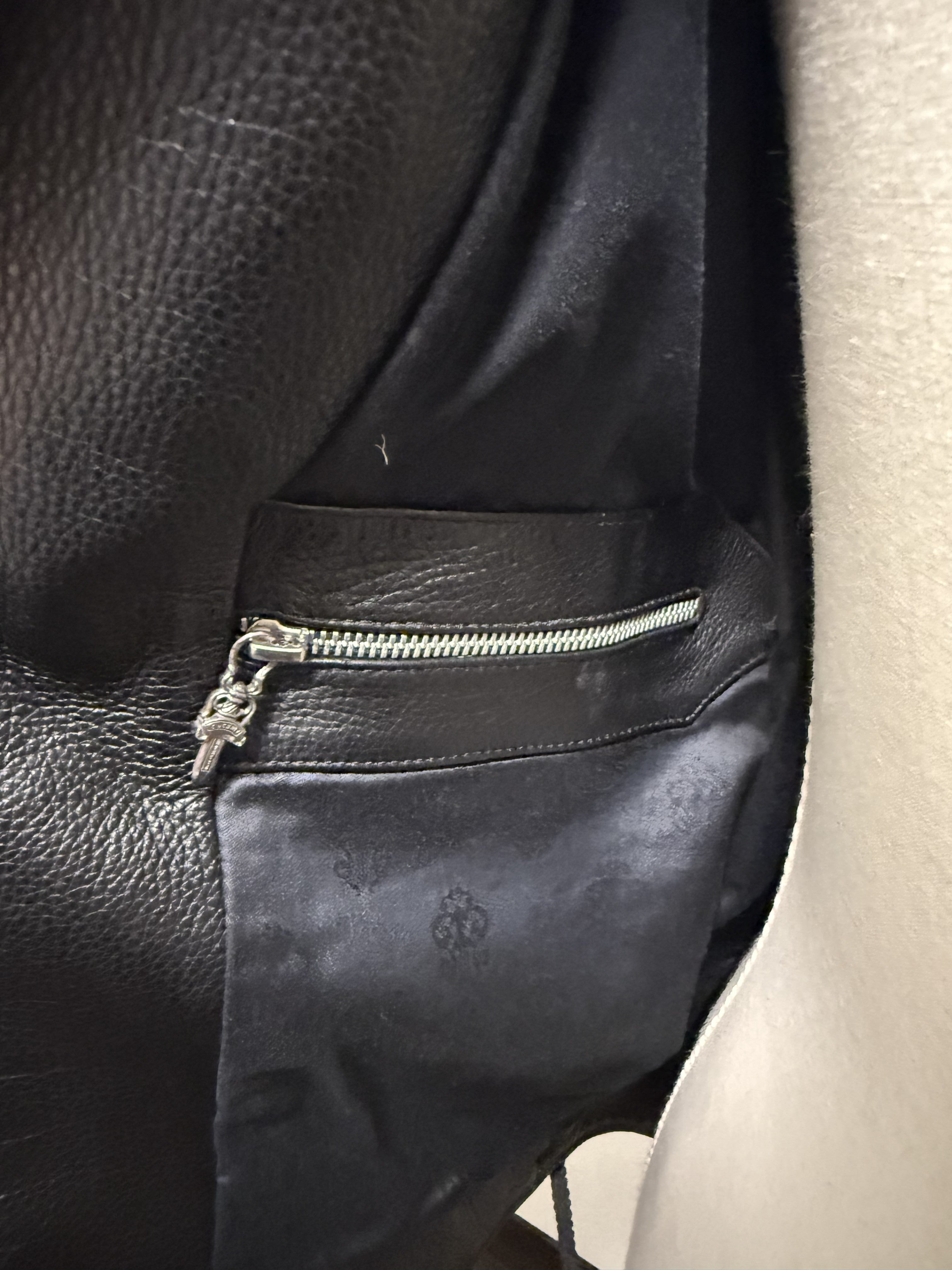 【CHROME HEARTS】JJ DEAN LEATHER JACKET FULL CUSTOM