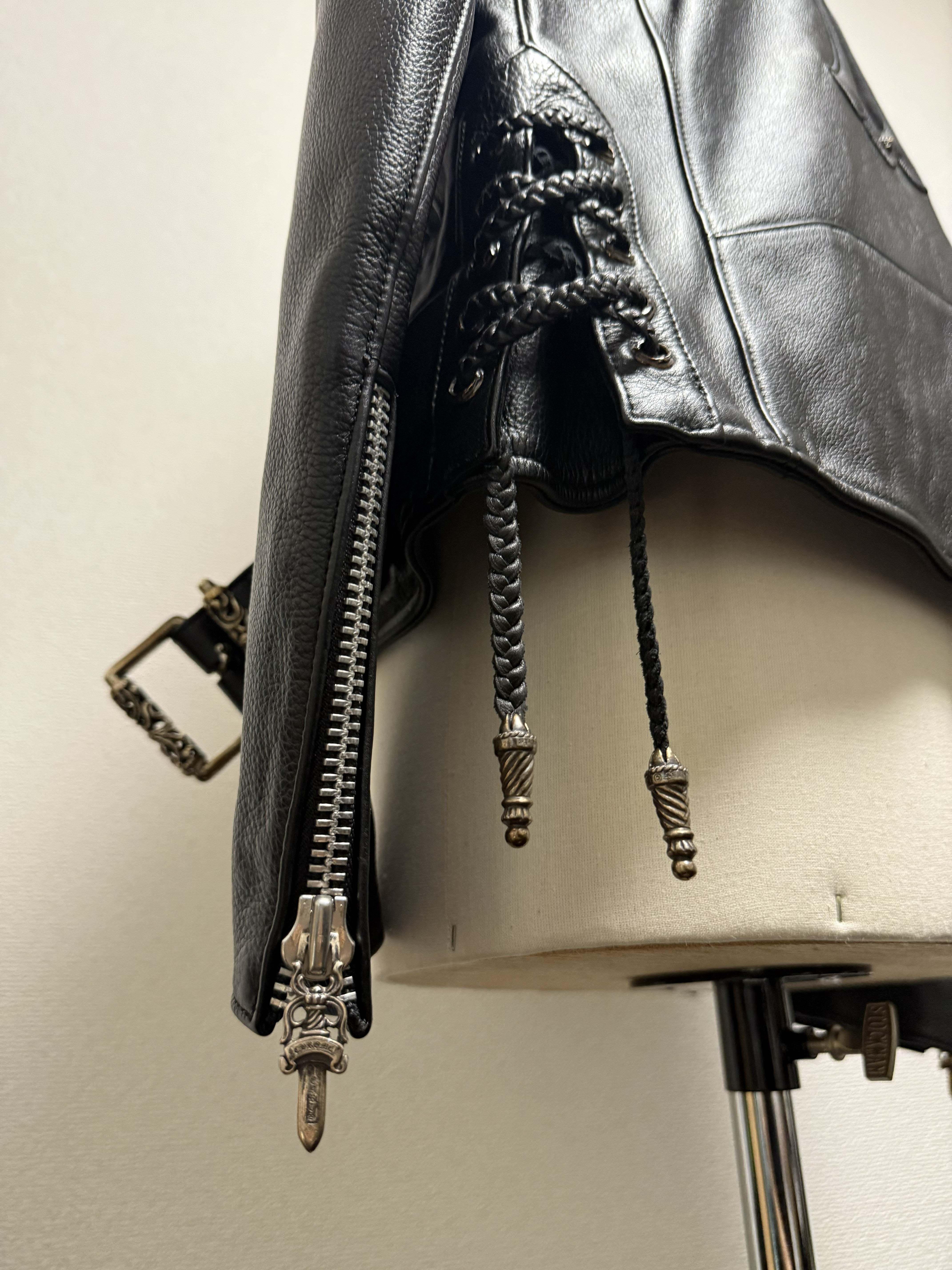 【CHROME HEARTS】JJ DEAN LEATHER JACKET FULL CUSTOM