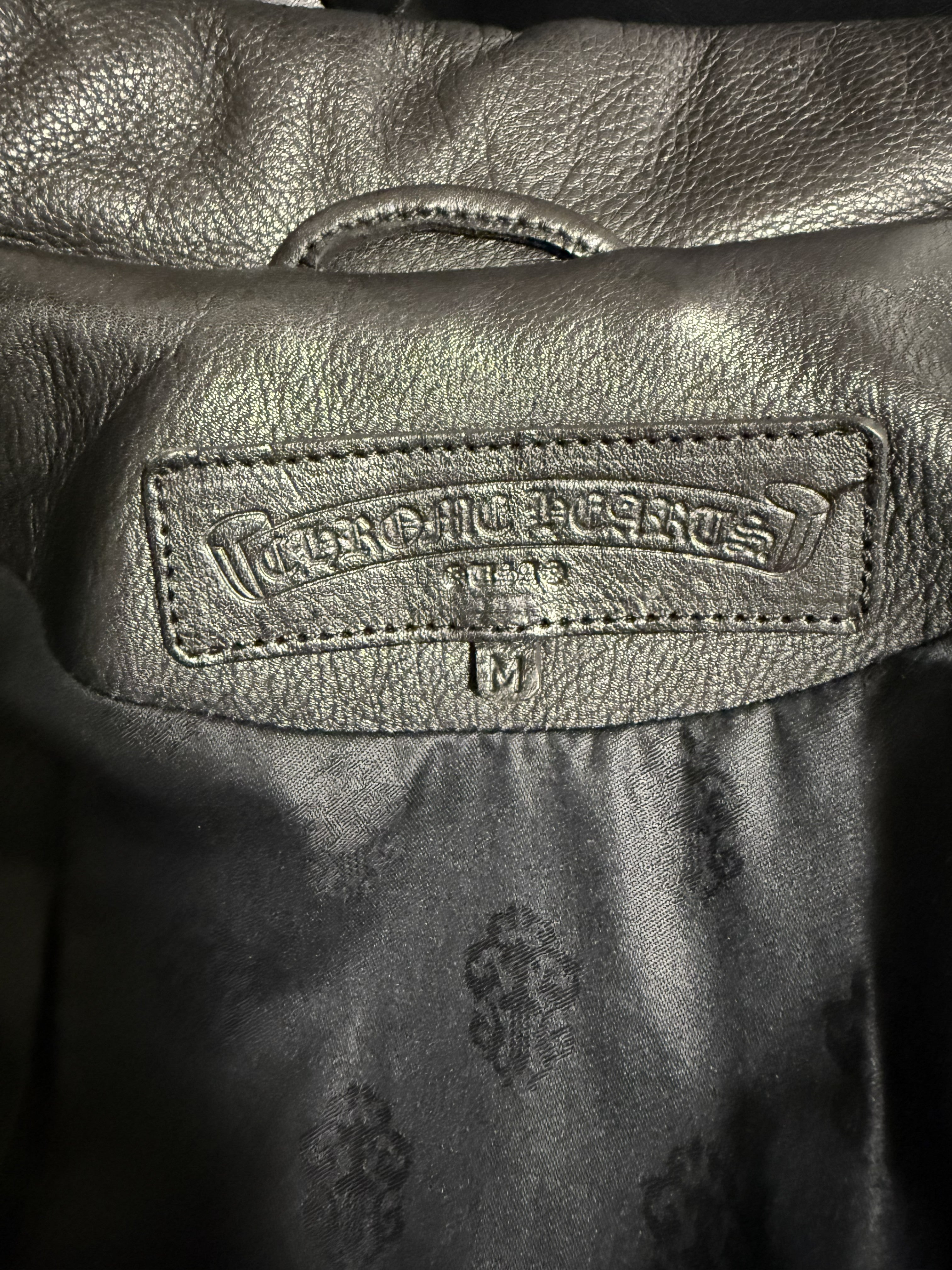 【CHROME HEARTS】JJ DEAN LEATHER JACKET FULL CUSTOM