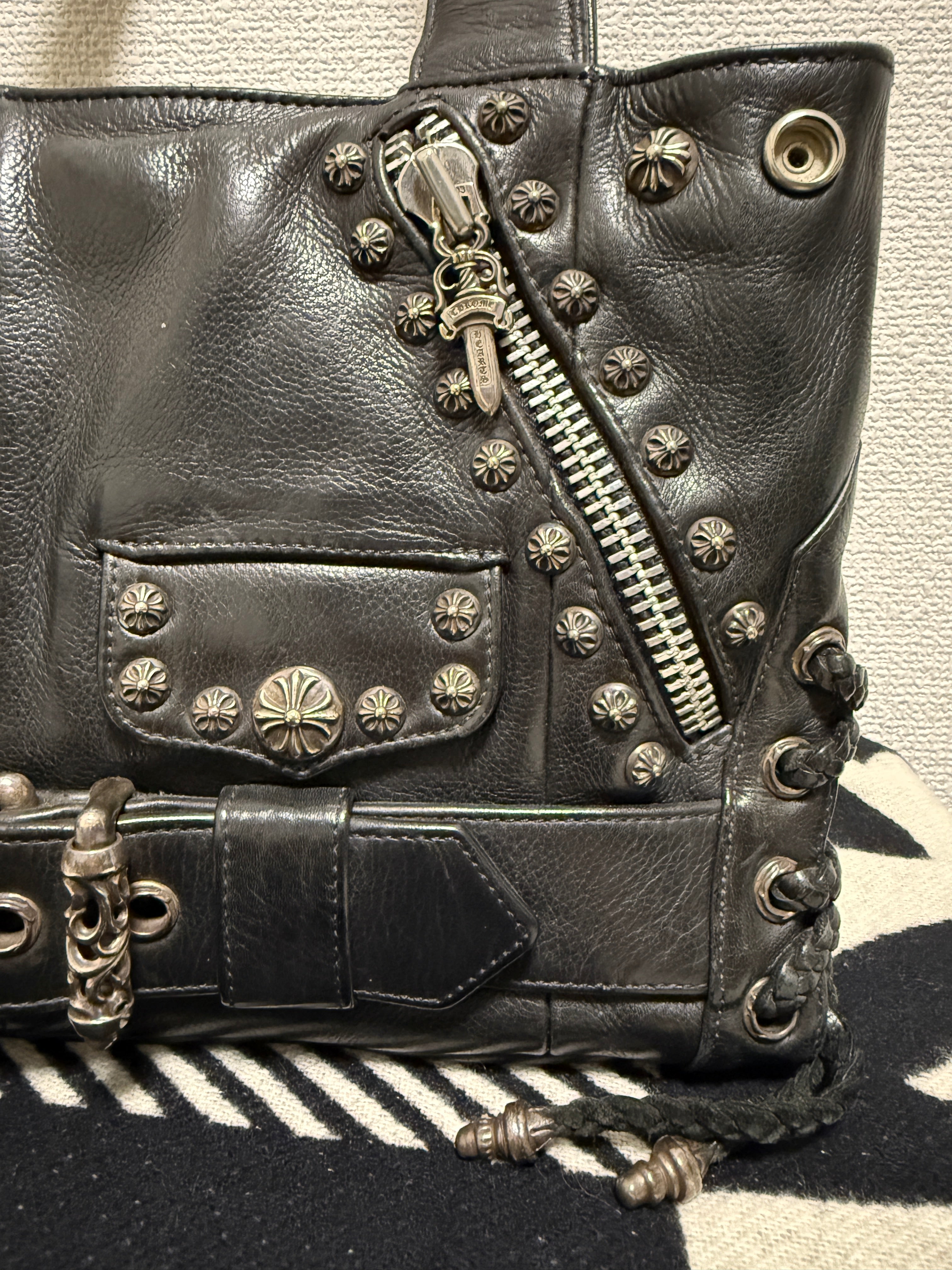 【CHROME HEARTS】JJ DEAN STUDS SMALL BAG